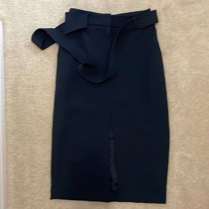 wilfred pencil skirt navy with belt, size 6